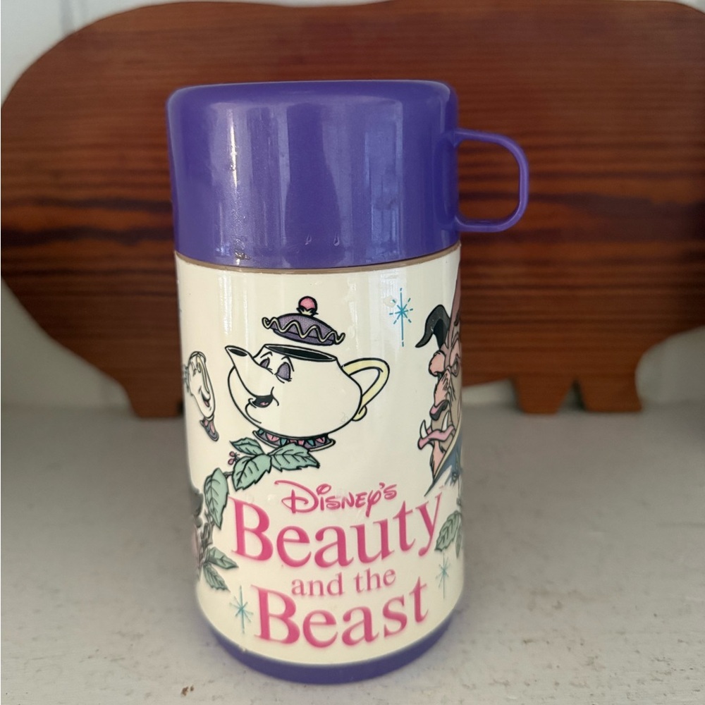 Disney Beauty and the Beast Purple Character Thermos